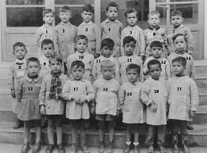 ECOLE MAGNAN GARCONS 1954 CP N01